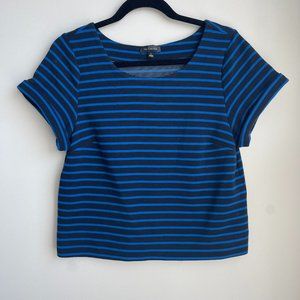 The Limited Striped Scoop Neck Blouse